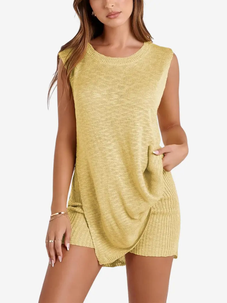 Adorella™ Sleeveless 2 Piece Knit Set