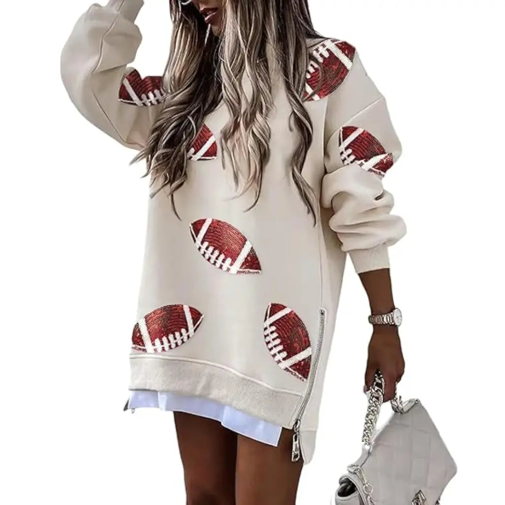 Adorella™ Oversized Sweatshirt Dress