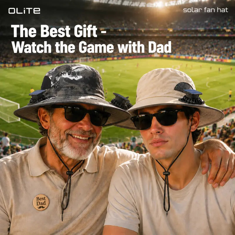 Solar-Powered Outdoor Cooling Fan Hat