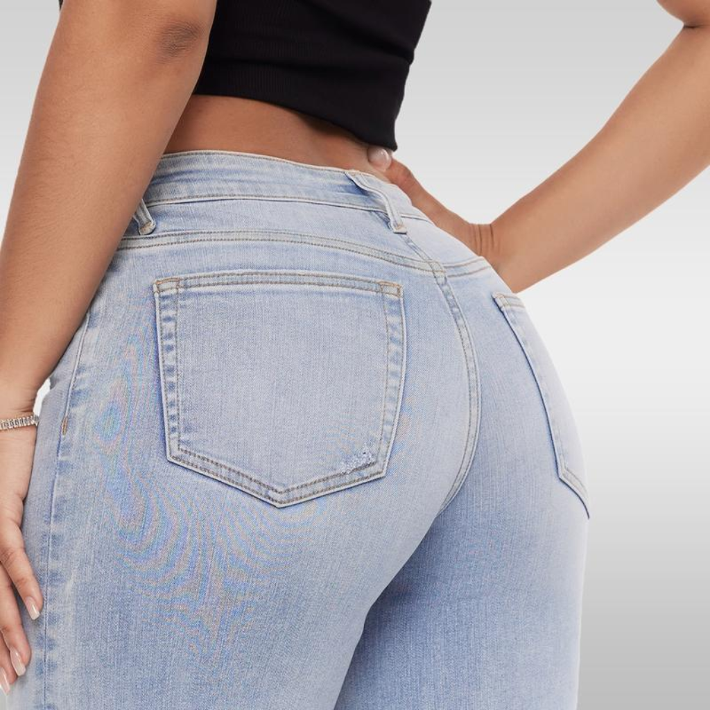 Adorella™ Mid-Low Rise Stretch Wide-Leg Baggy Jeans