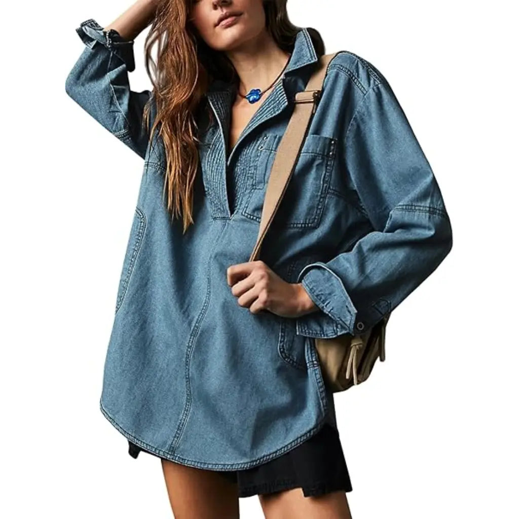 Adorella™ Denim Pullover Jacket