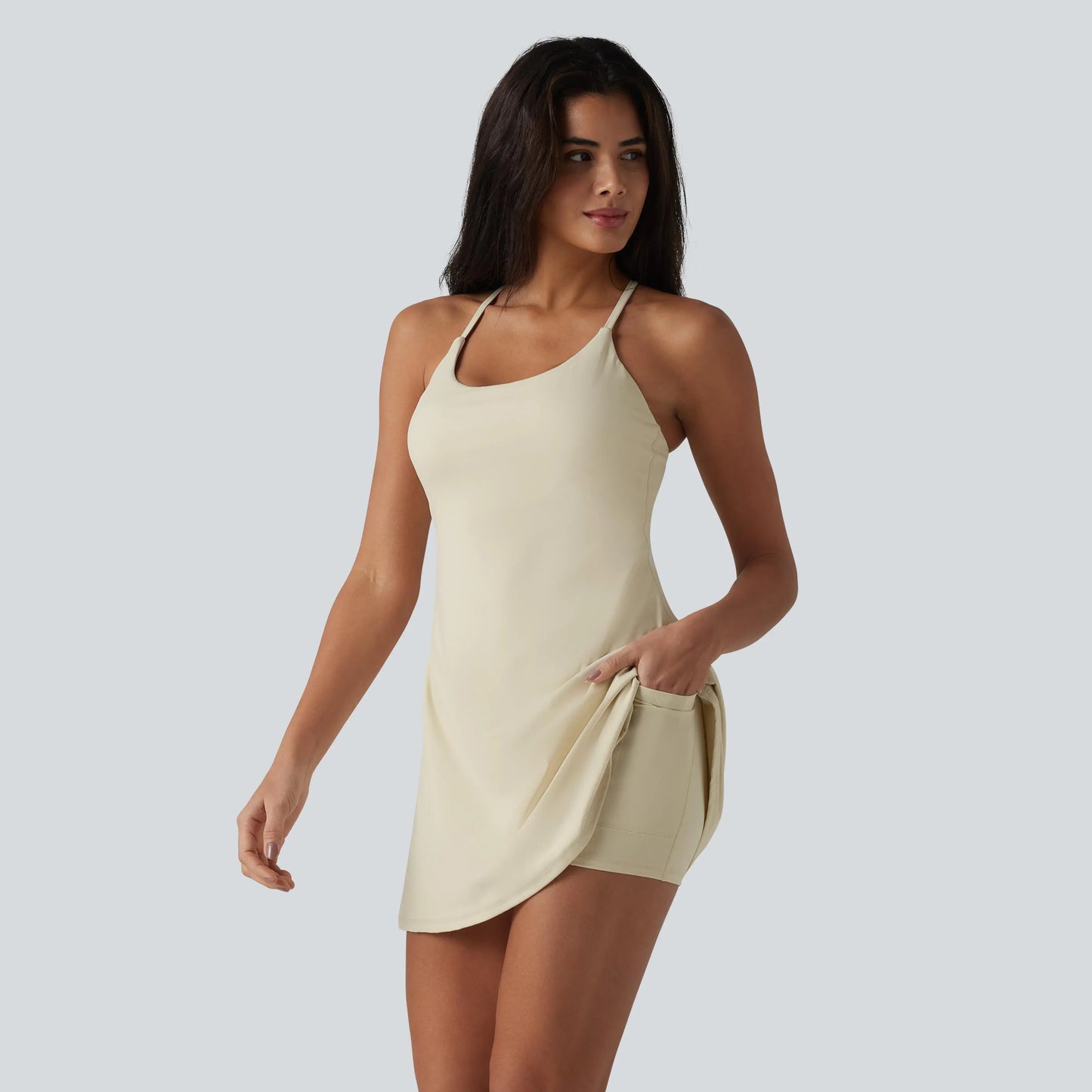 Softlyzero Plush Backless Active Dress