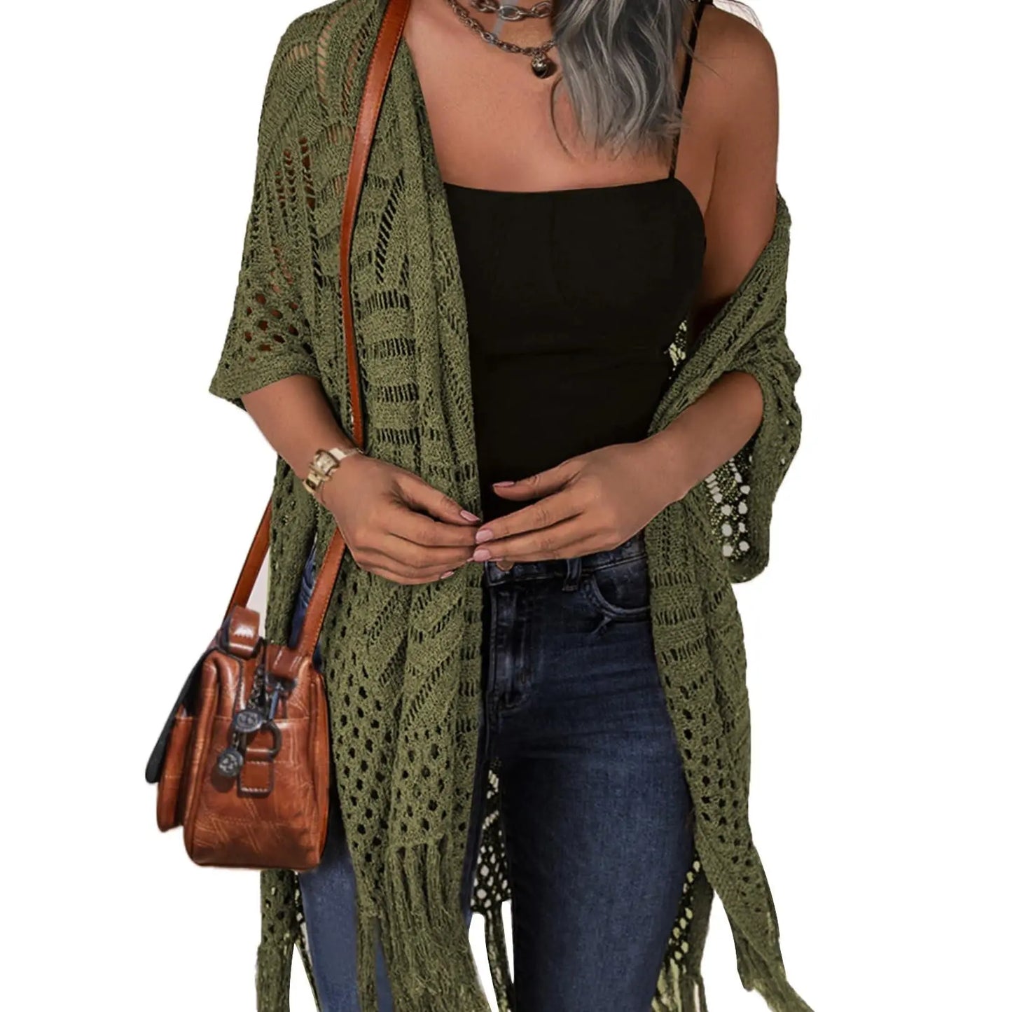 Oversized Knit Cover-Up Cardigan