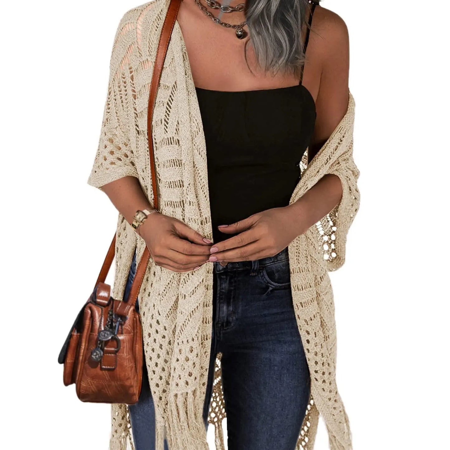 Oversized Knit Cover-Up Cardigan