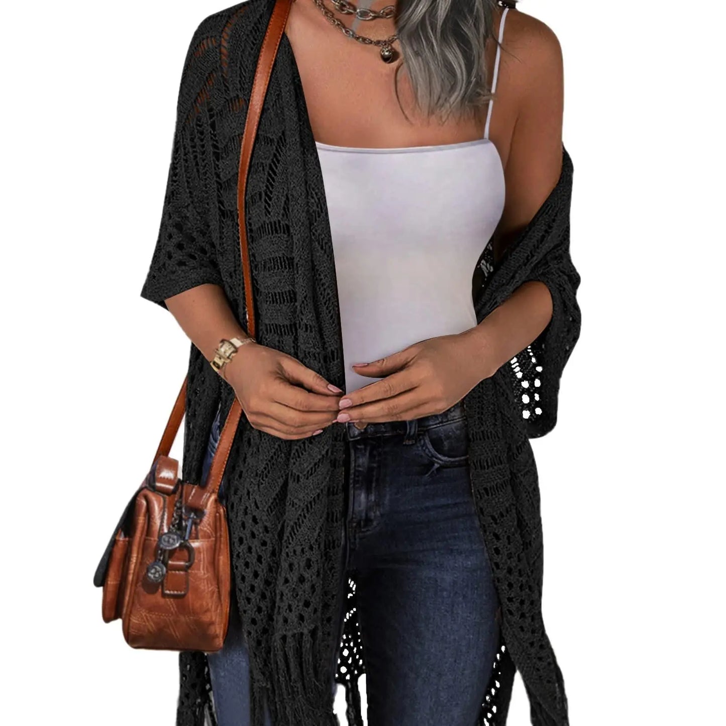 Oversized Knit Cover-Up Cardigan