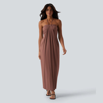 Tie Back Maxi Dress with Pockets