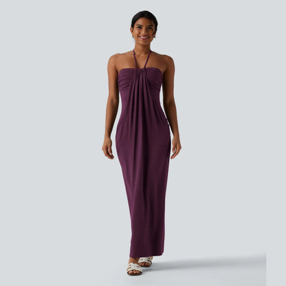 Tie Back Maxi Dress with Pockets