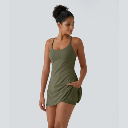 Softlyzero Plush Backless Active Dress