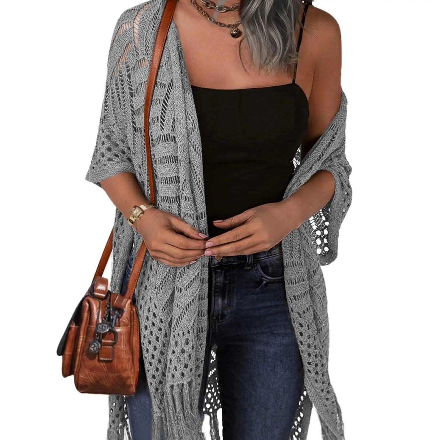 Oversized Knit Cover-Up Cardigan