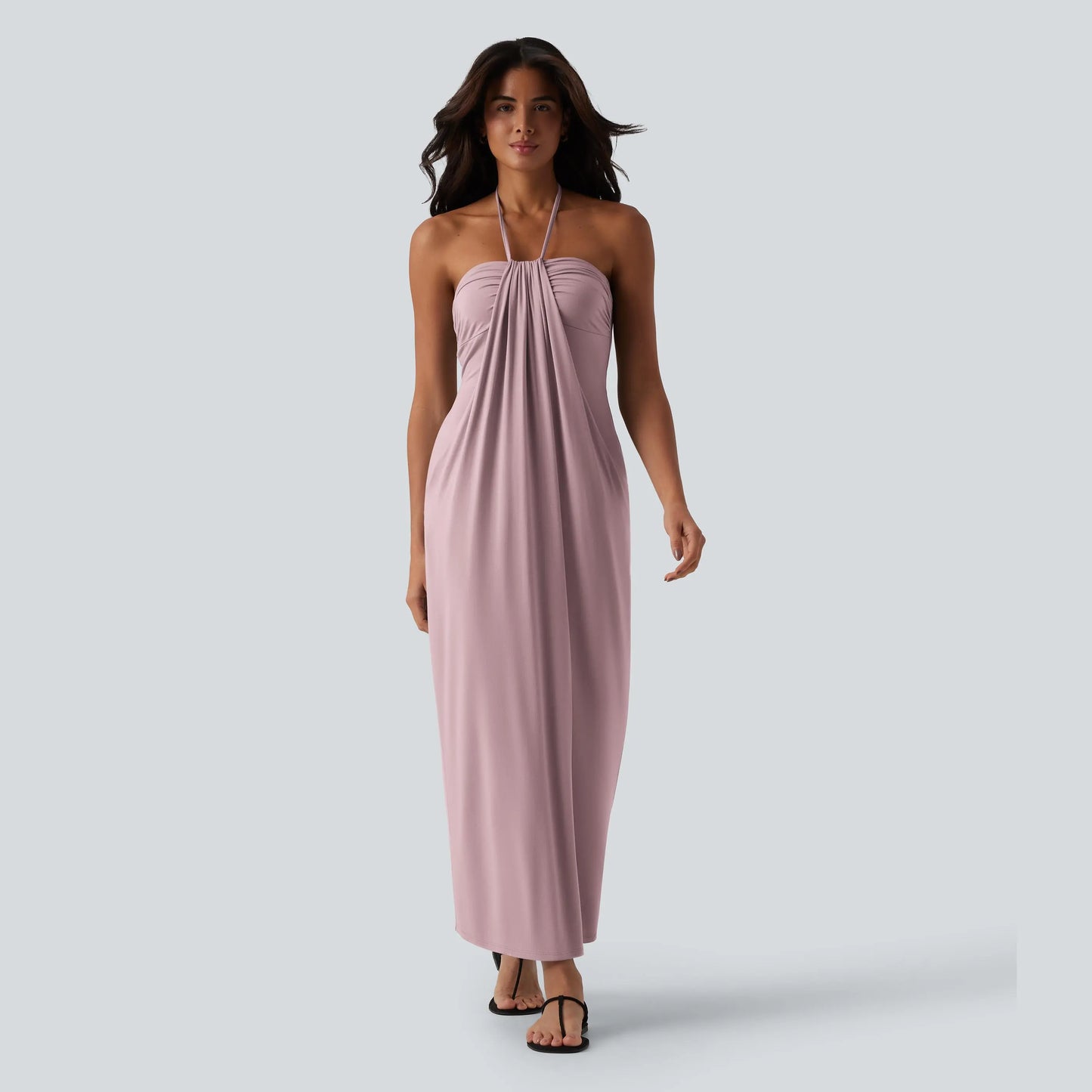 Tie Back Maxi Dress with Pockets