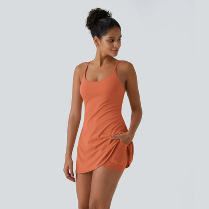 Softlyzero Plush Backless Active Dress