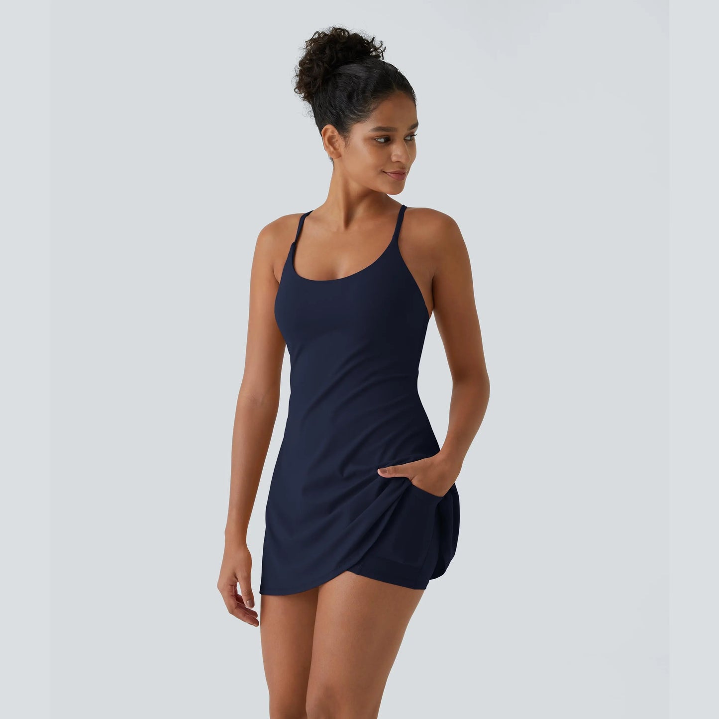 Softlyzero Plush Backless Active Dress