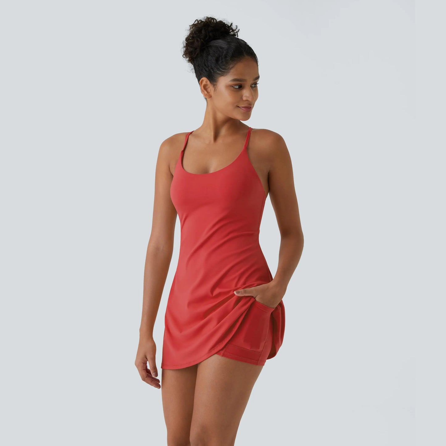 Softlyzero Plush Backless Active Dress