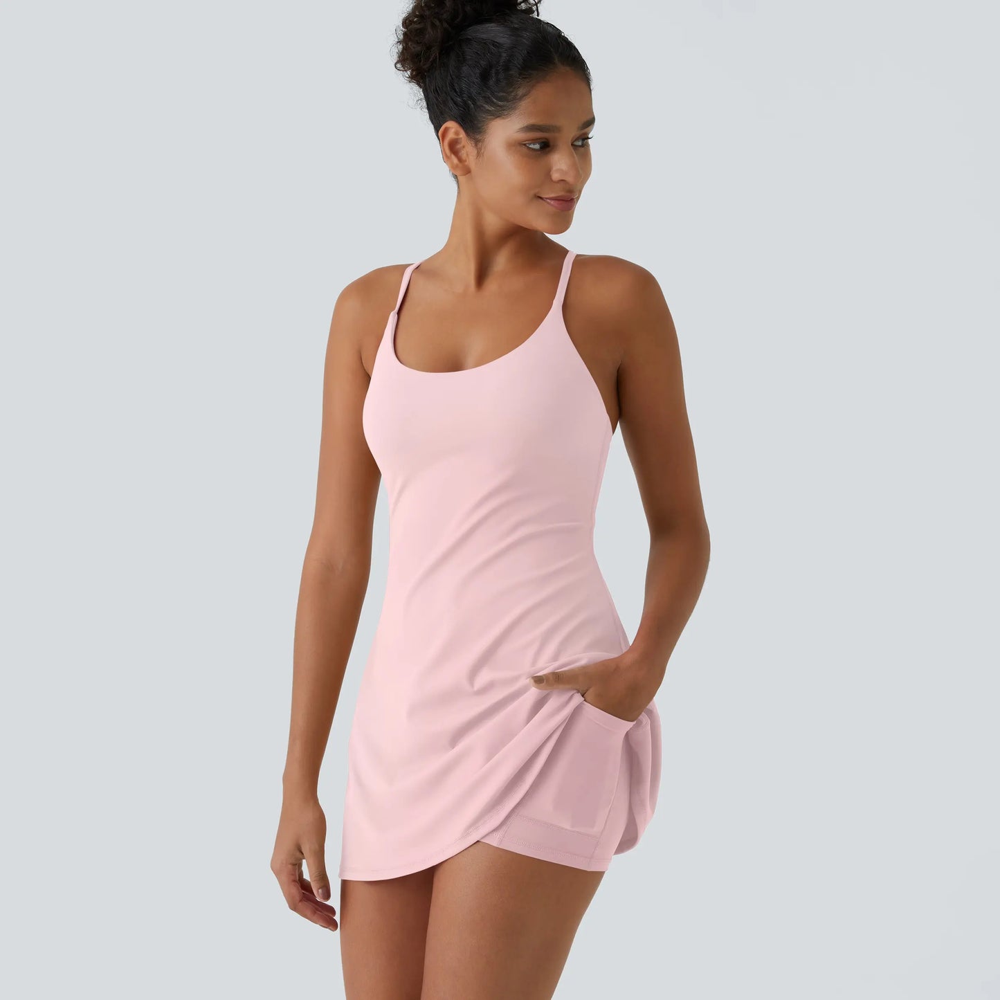 Softlyzero Plush Backless Active Dress