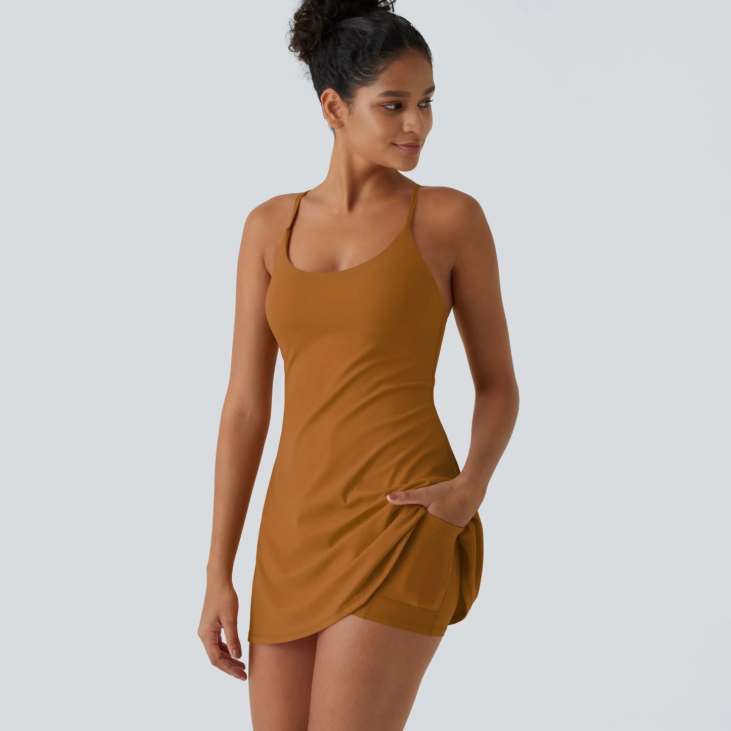 Softlyzero Plush Backless Active Dress