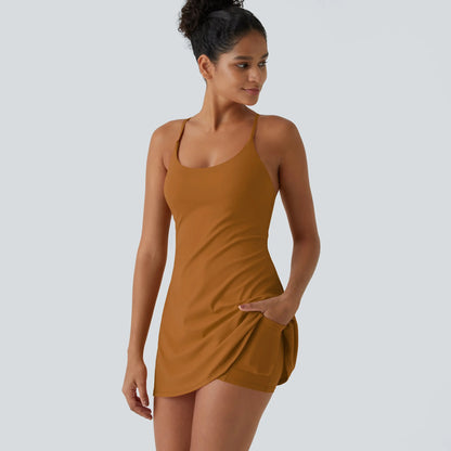 Softlyzero Plush Backless Active Dress