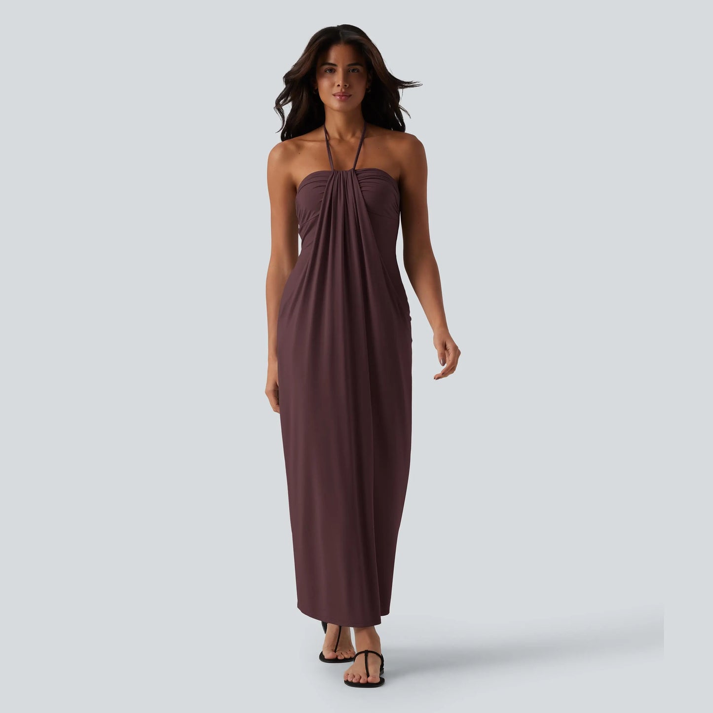 Tie Back Maxi Dress with Pockets