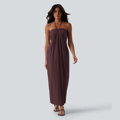 Tie Back Maxi Dress with Pockets