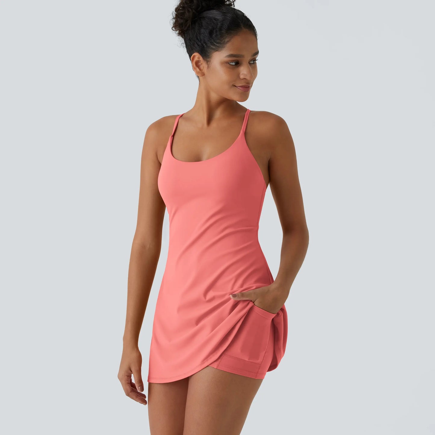 Softlyzero Plush Backless Active Dress