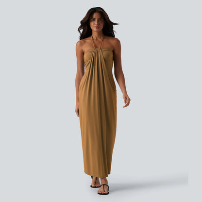 Tie Back Maxi Dress with Pockets