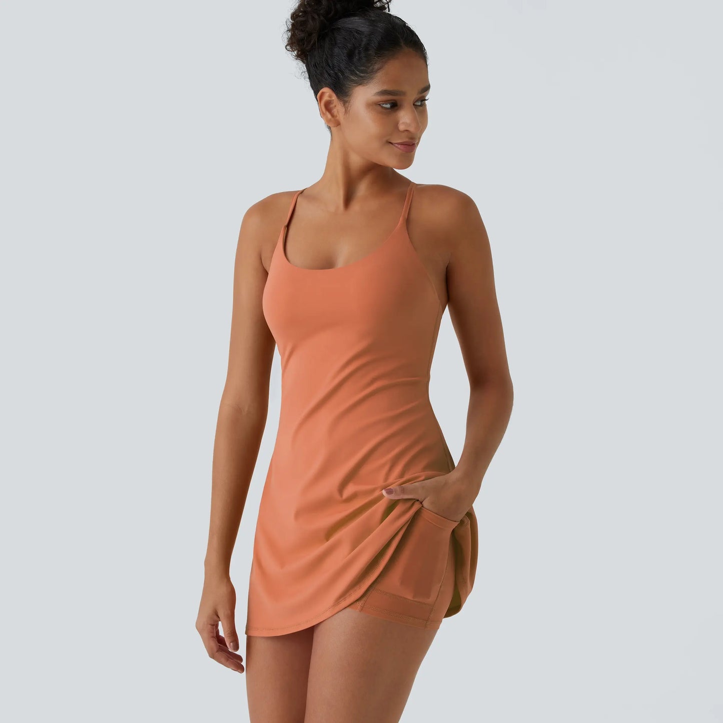 Softlyzero Plush Backless Active Dress