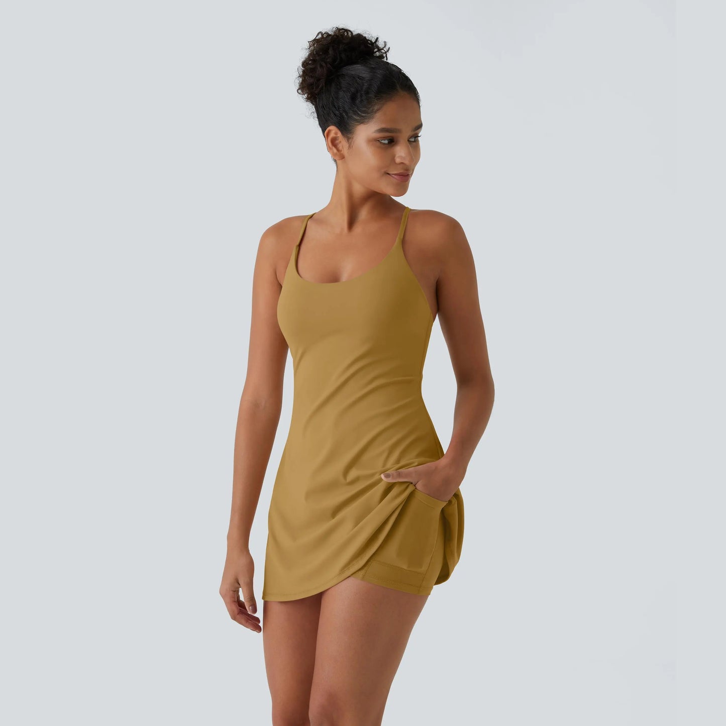 Softlyzero Plush Backless Active Dress